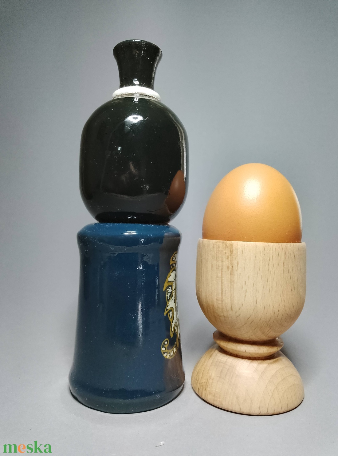 Kézzel készített egyedi Kokeshi - sárkány mintával - művészet - más gyűjtemények - Meska.hu