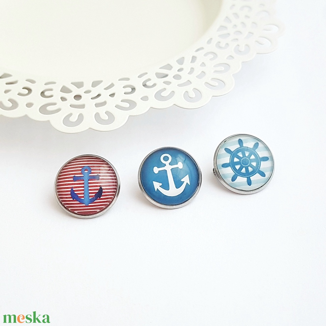 Tengerész horgonyos nemesacél kitűző - ékszer - kitűző és bross - Meska.hu Tengerész horgonyos nemesacél kitűző - ékszer - kitűző és bross - Meska.hu