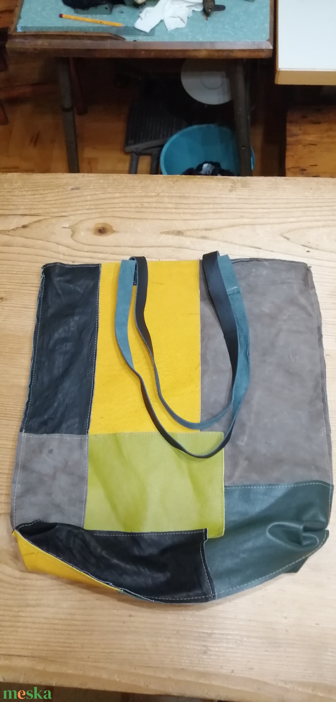 Bőr koczkás táska - táska & tok - bevásárlás & shopper táska - kenyeres zsák - Meska.hu Bőr koczkás táska - táska & tok - bevásárlás & shopper táska - kenyeres zsák - Meska.hu
