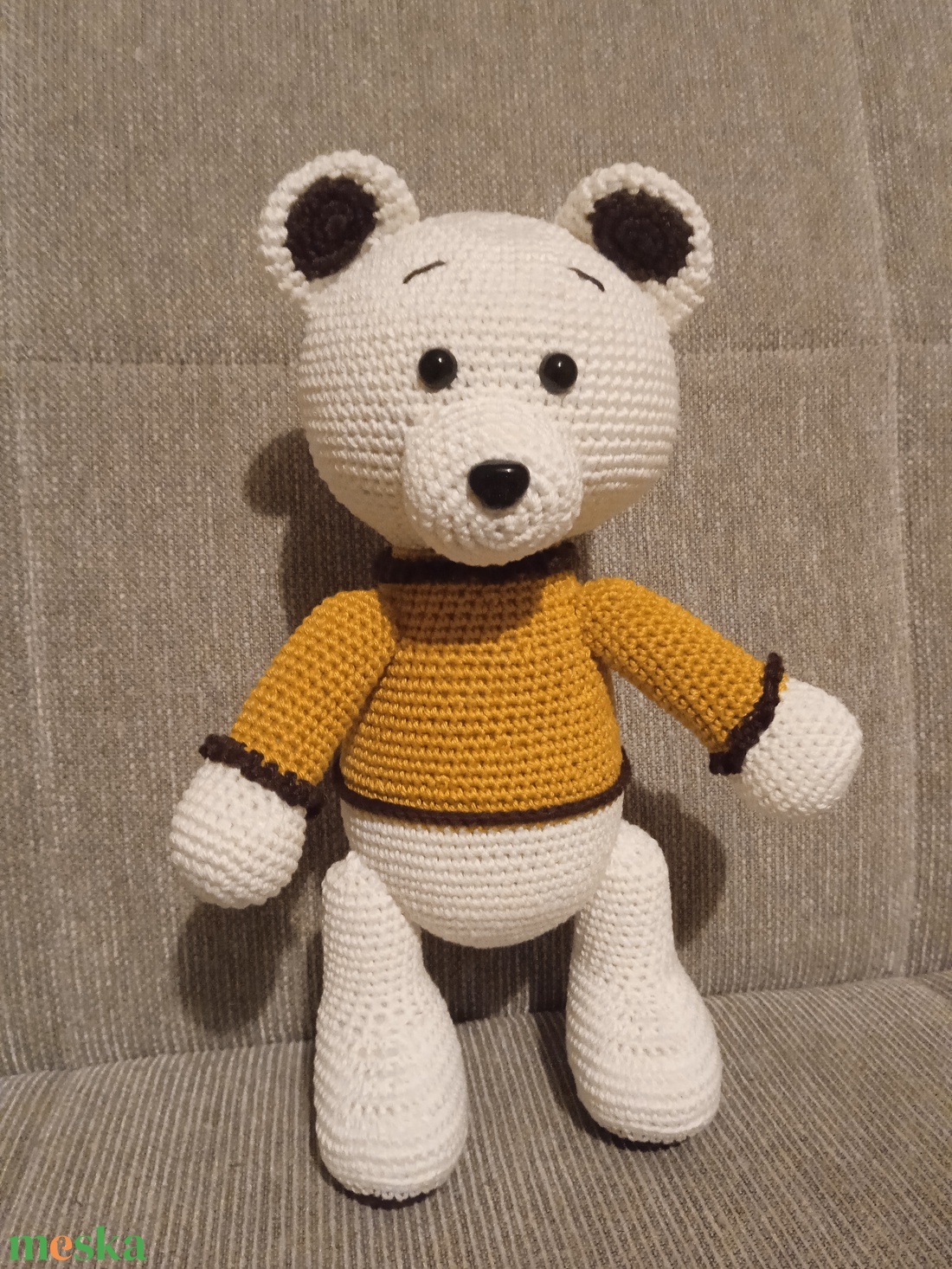 Amigurumi Jeges maci - játék & sport - plüssállat & játékfigura - maci - Meska.hu