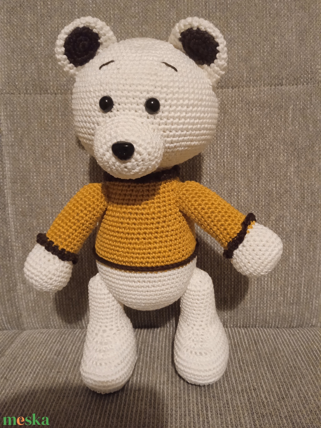 Amigurumi Jeges maci - játék & sport - plüssállat & játékfigura - maci - Meska.hu