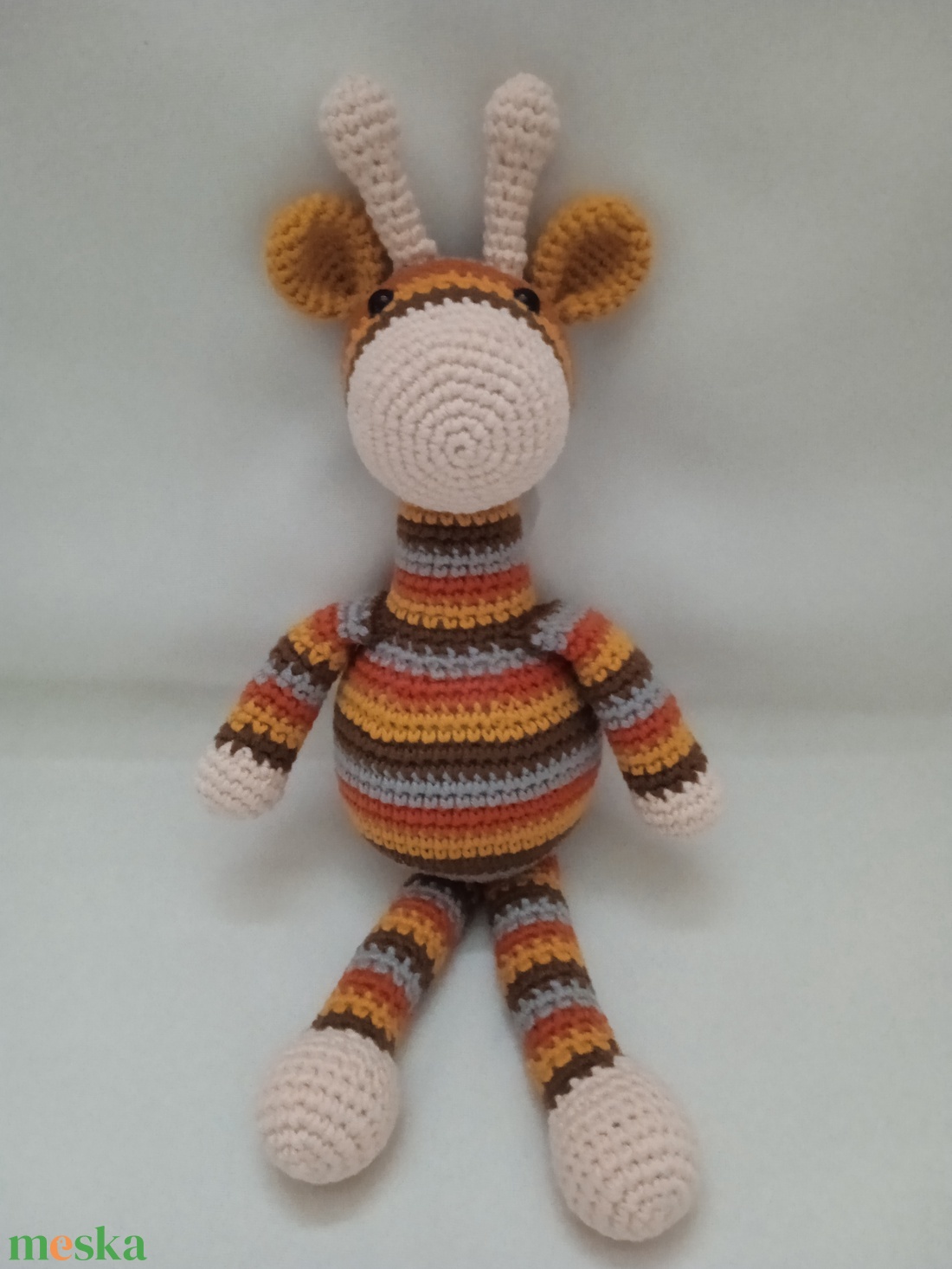 Amigurumi Csíkos zsiráf - játék & sport - plüssállat & játékfigura - más figura - Meska.hu