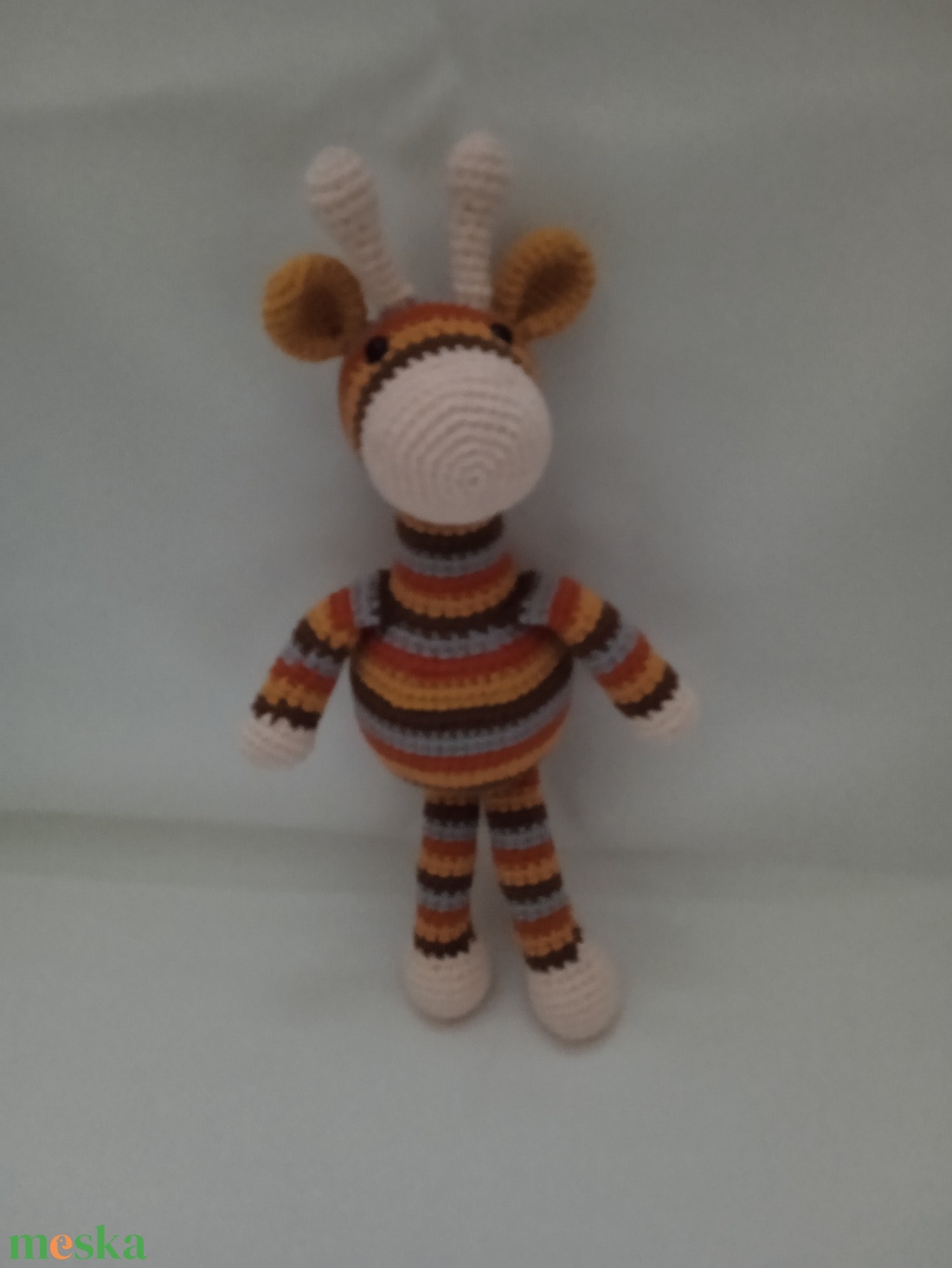 Amigurumi Csíkos zsiráf - játék & sport - plüssállat & játékfigura - más figura - Meska.hu