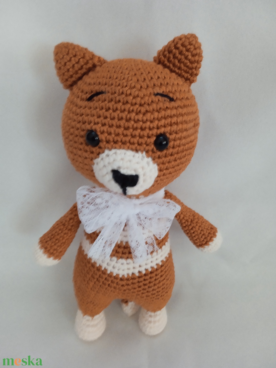 Amigurumi Masnis cica - játék & sport - plüssállat & játékfigura - cica - Meska.hu