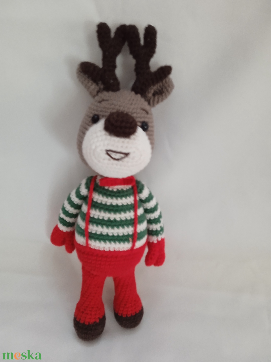 Amigurumi Rudolf a szarvas - játék & sport - plüssállat & játékfigura - más figura - Meska.hu