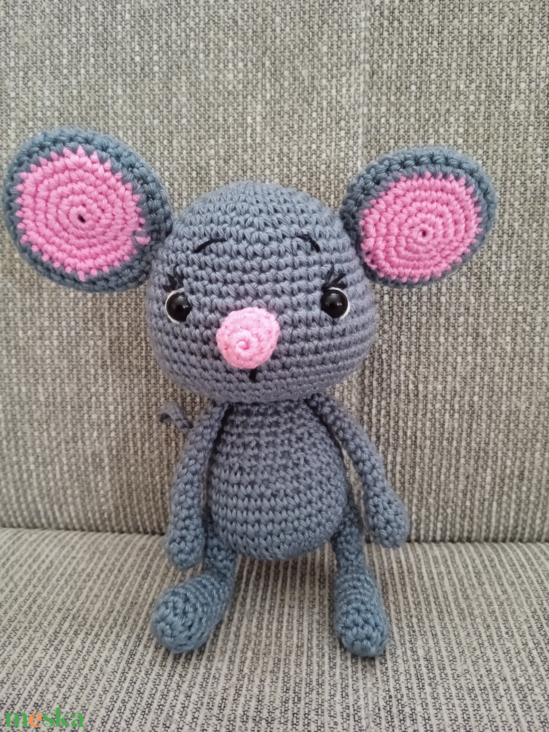 Amigurumi Egérke - játék & sport - plüssállat & játékfigura - egér - Meska.hu Amigurumi Egérke - játék & sport - plüssállat & játékfigura - egér - Meska.hu
