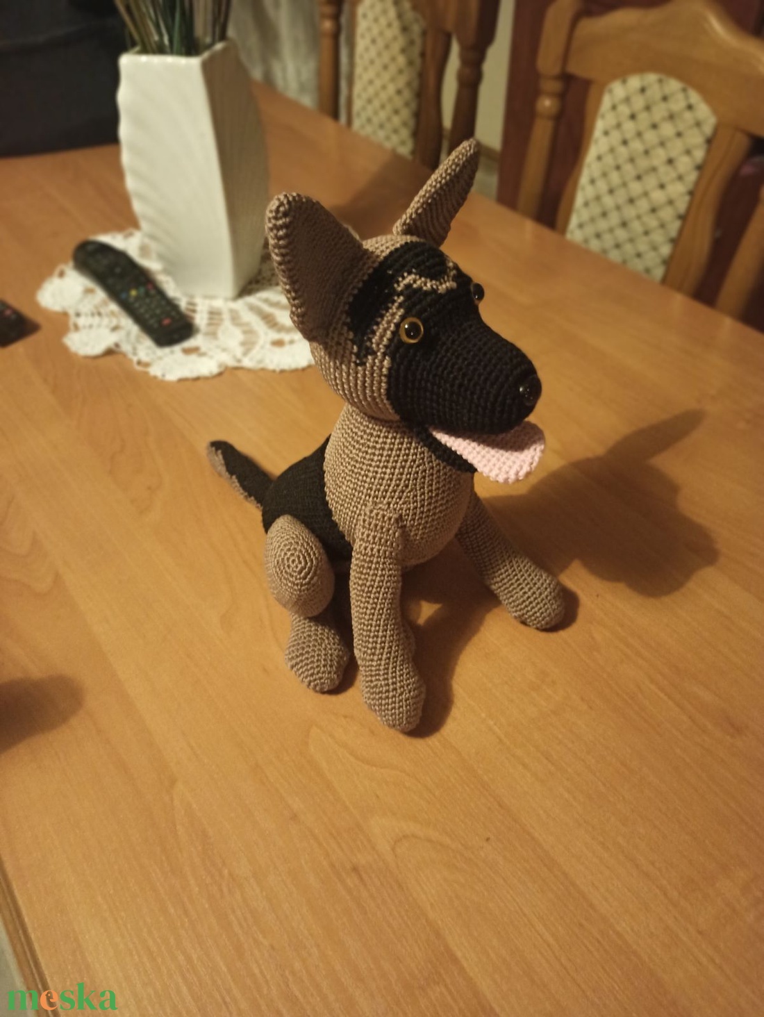 Amigurumi Német juhász - játék & sport - plüssállat & játékfigura - kutya - Meska.hu