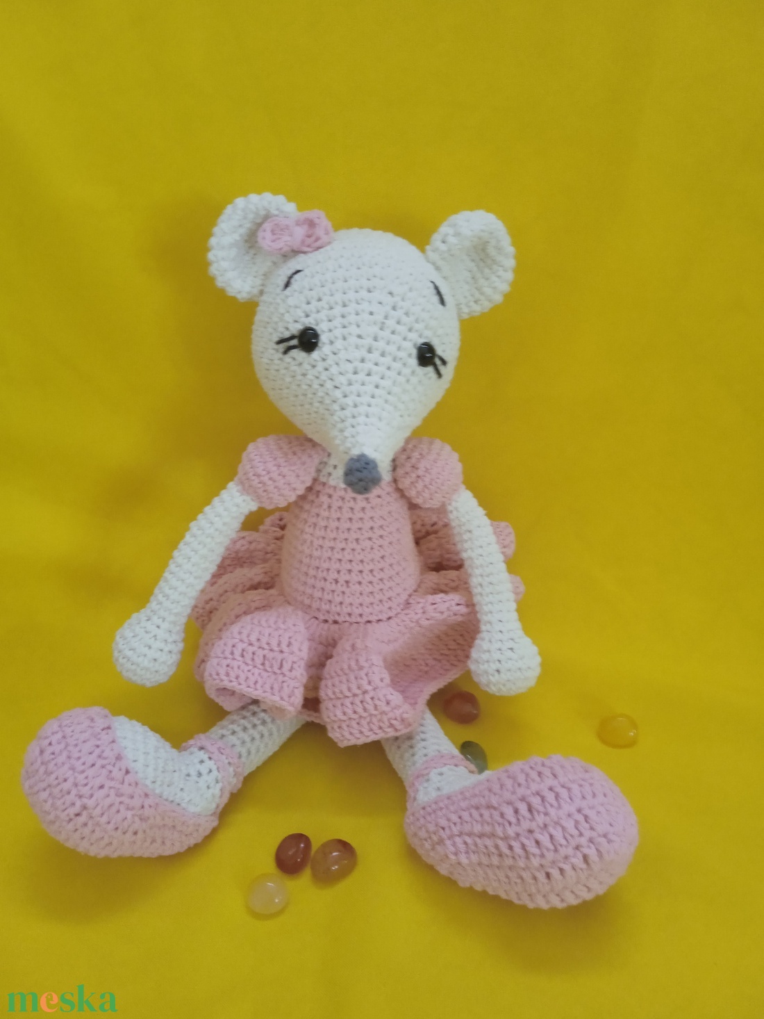 Amigurumi Egérlány - játék & sport - plüssállat & játékfigura - egér - Meska.hu Amigurumi Egérlány - játék & sport - plüssállat & játékfigura - egér - Meska.hu
