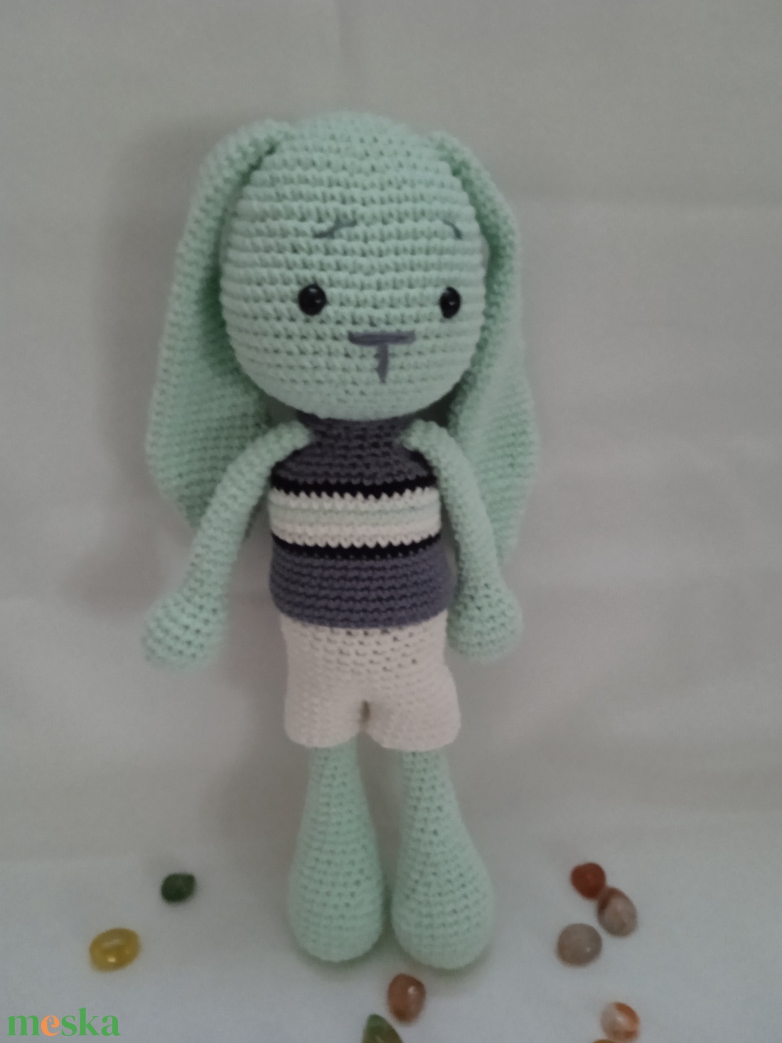 Amigurumi Nyuszifiú 2 - játék & sport - plüssállat & játékfigura - nyuszi - Meska.hu