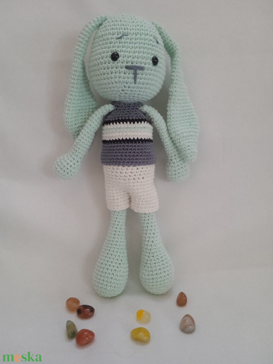 Amigurumi Nyuszifiú 2 - játék & sport - plüssállat & játékfigura - nyuszi - Meska.hu
