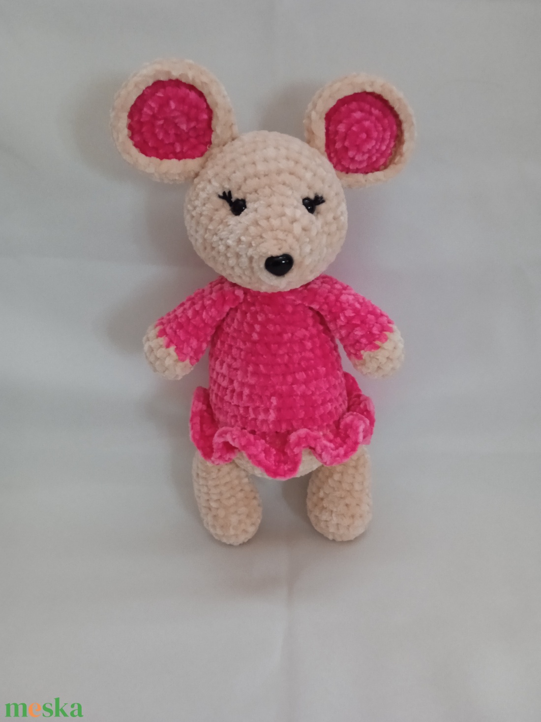 Amigurumi Egérke - játék & sport - plüssállat & játékfigura - egér - Meska.hu