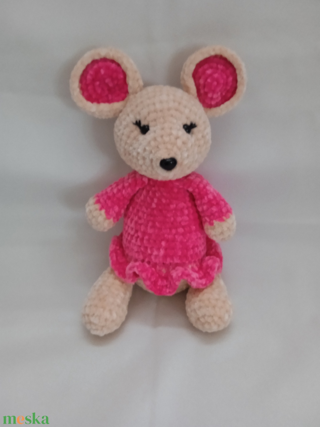 Amigurumi Egérke - játék & sport - plüssállat & játékfigura - egér - Meska.hu