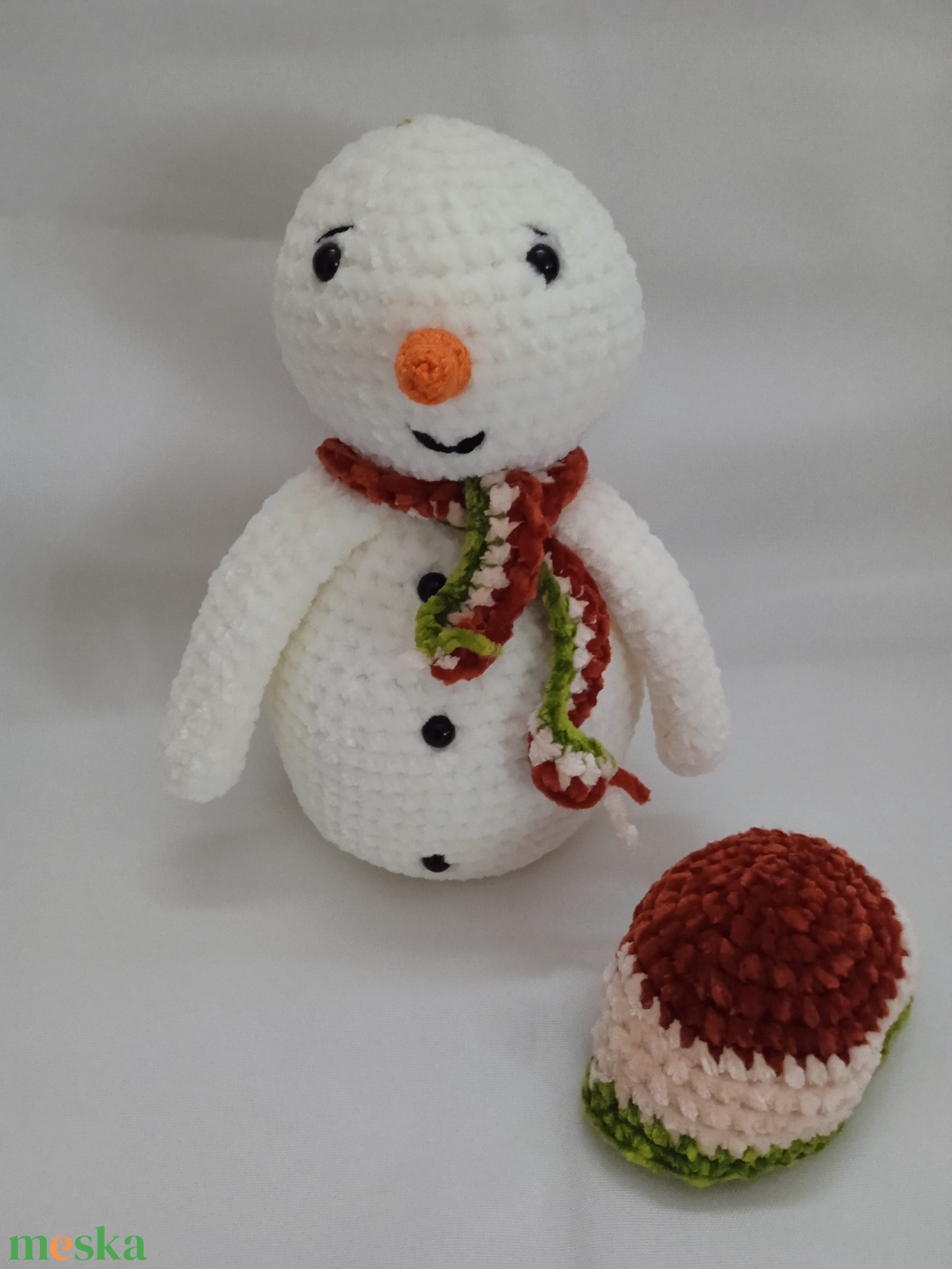 Amigurumi hóember - játék & sport - plüssállat & játékfigura - más figura - Meska.hu