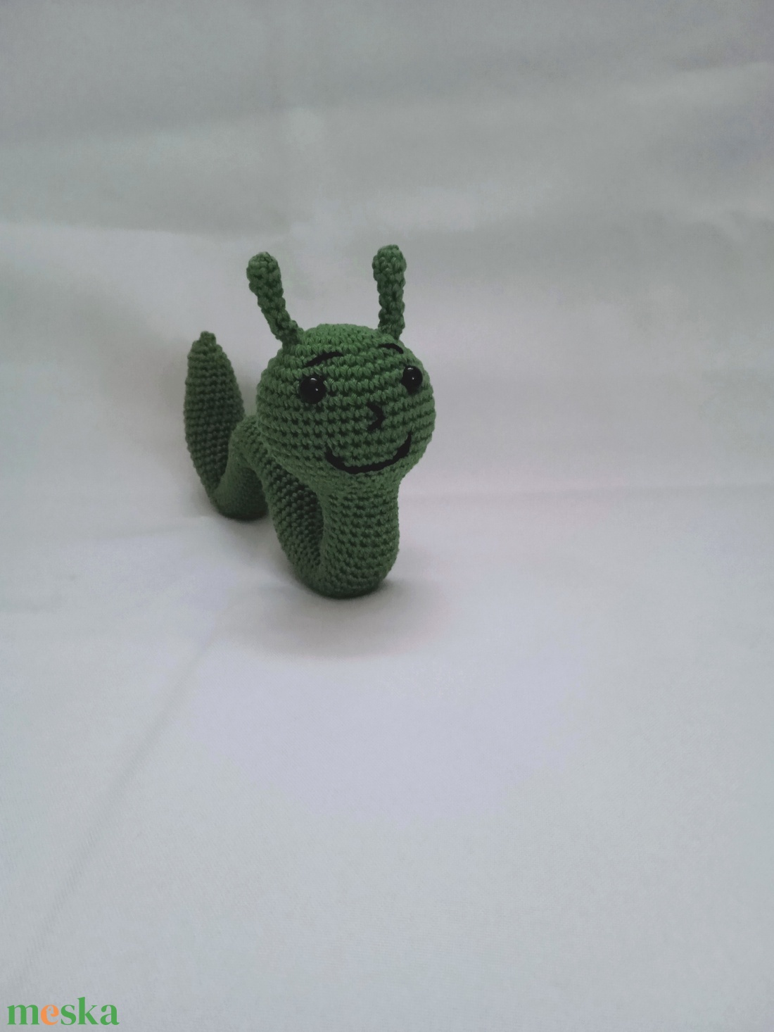 Zöld kukac - játék & sport - plüssállat & játékfigura - más figura - Meska.hu