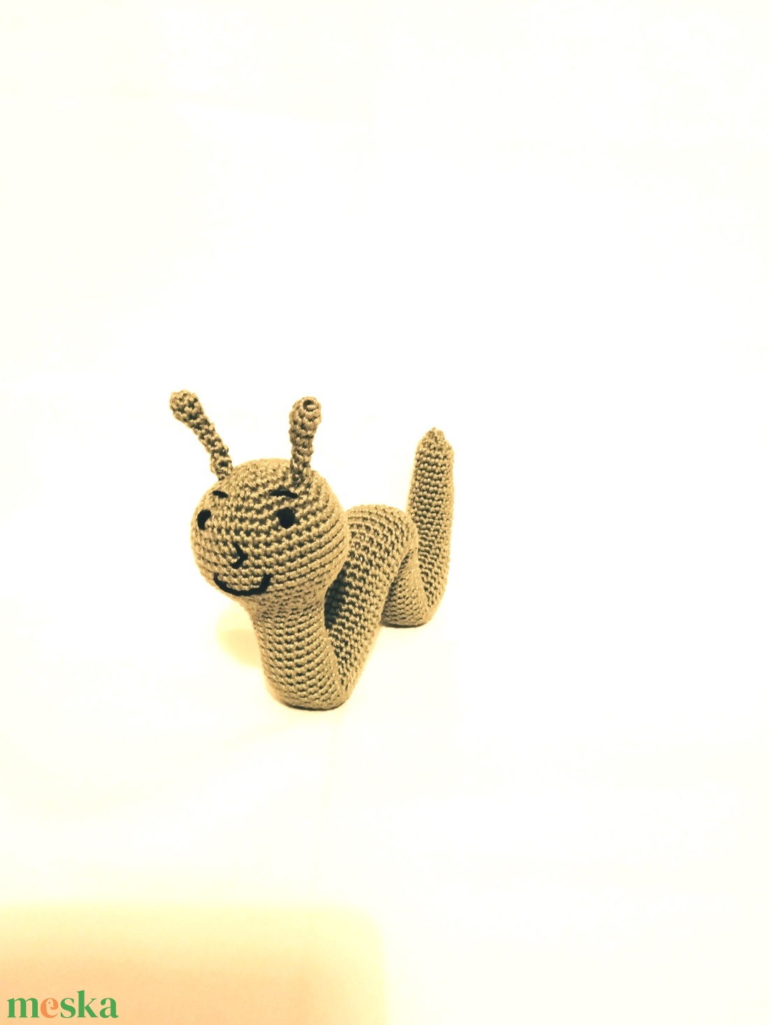 Amigurumi Zöld kukac - játék & sport - plüssállat & játékfigura - más figura - Meska.hu