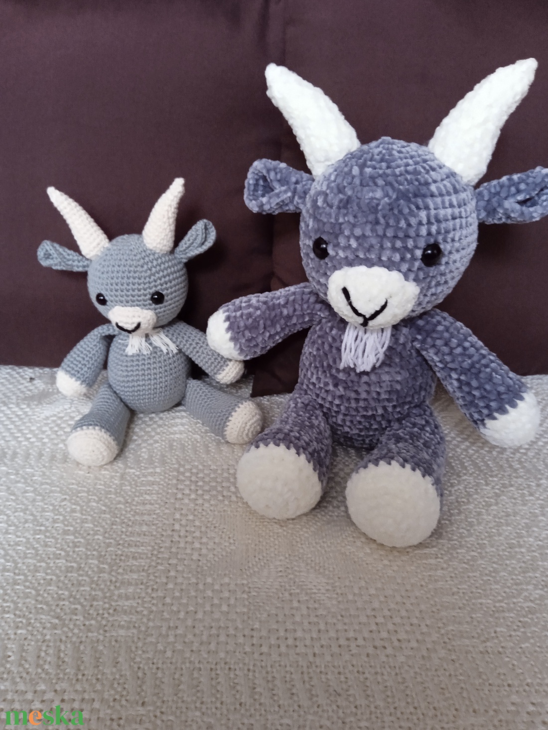 Amigurumi Kecskék - játék & sport - plüssállat & játékfigura - más figura - Meska.hu