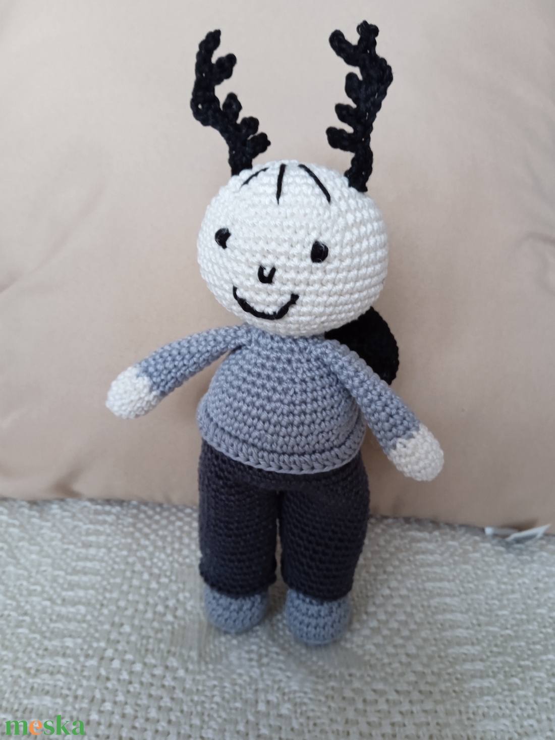 Amigurumi szarvasbogár - játék & sport - plüssállat & játékfigura - plüss mesefigurák - Meska.hu