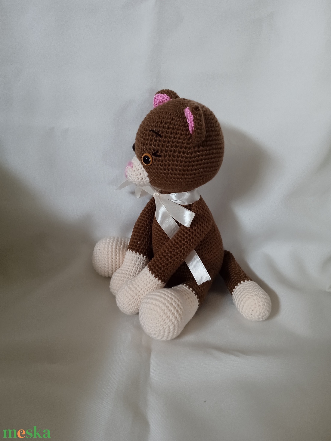 Amigurumi Cica - játék & sport - plüssállat & játékfigura - cica - Meska.hu