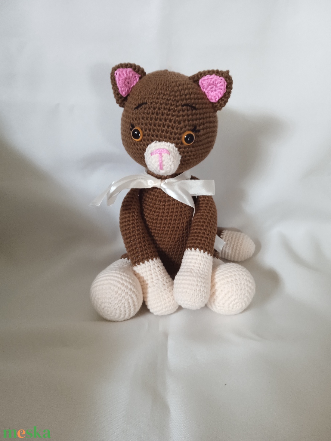Amigurumi Cica - játék & sport - plüssállat & játékfigura - cica - Meska.hu