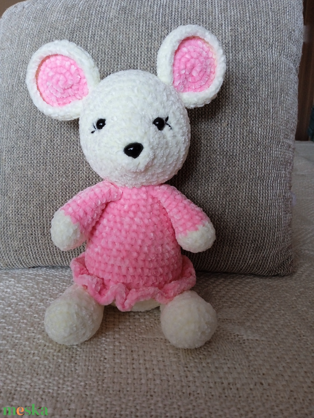 Amigurumi Egér - játék & sport - plüssállat & játékfigura - egér - Meska.hu