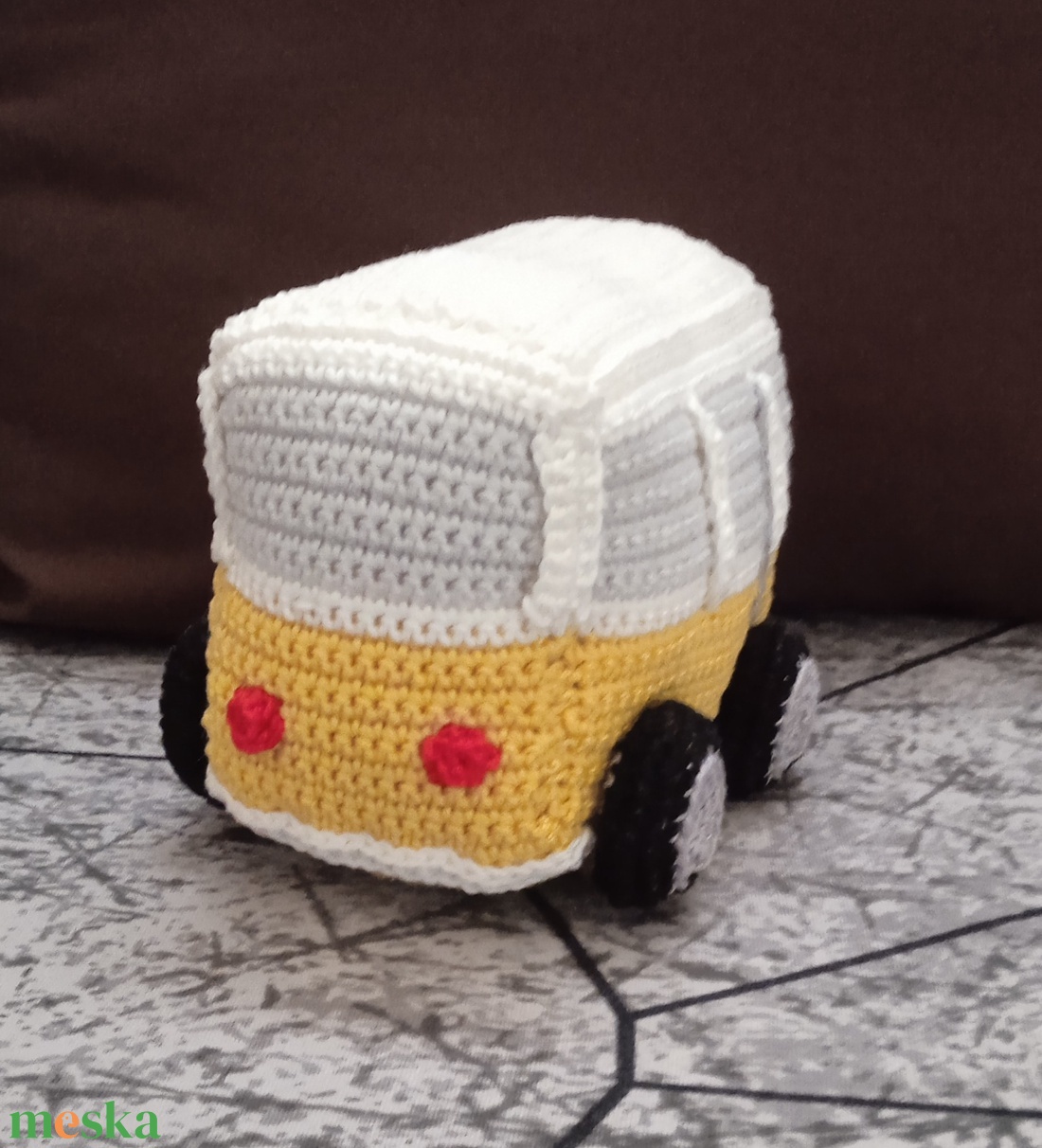 Amigurumi busz - játék & sport - kisautók, járművek - busz - Meska.hu