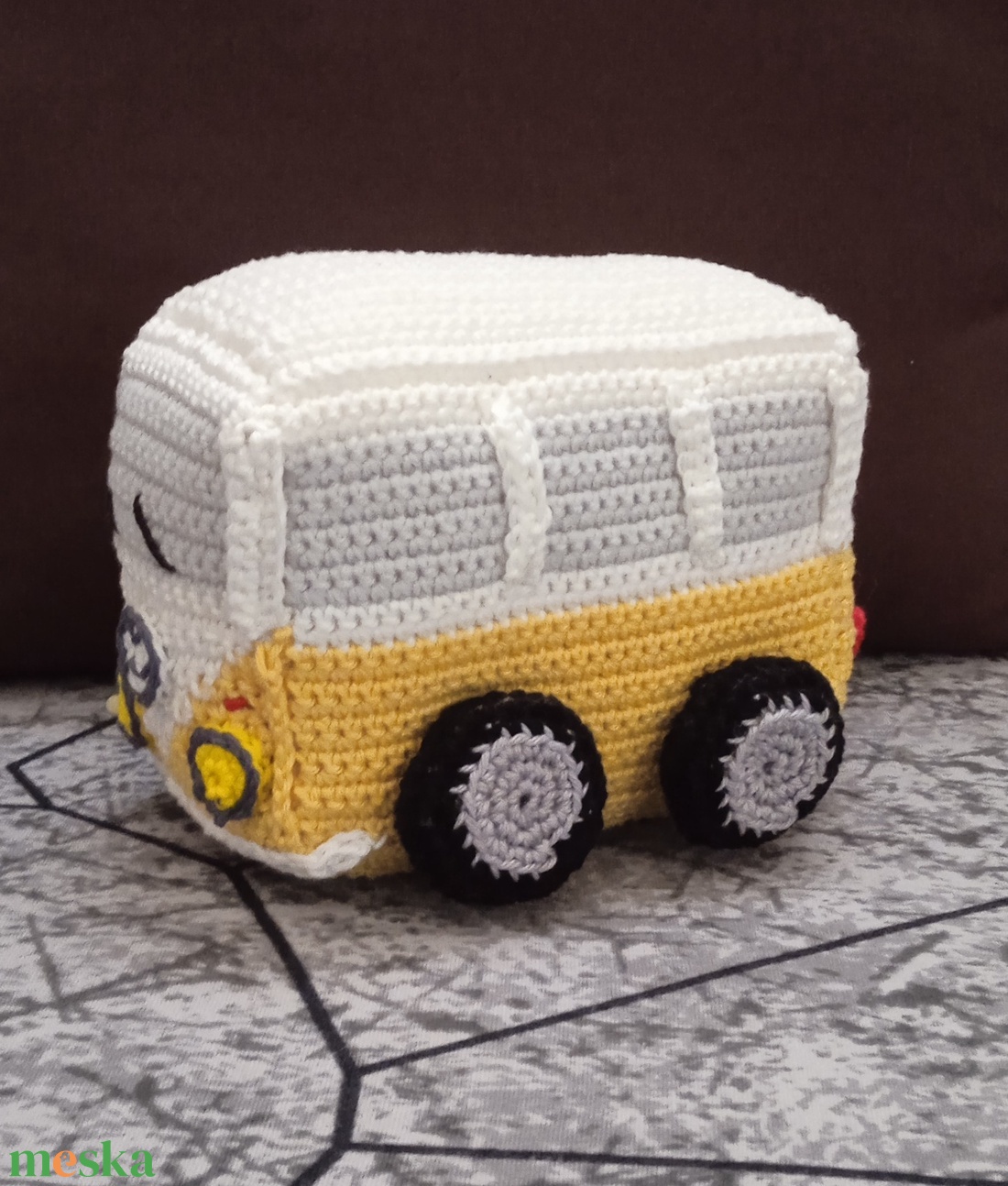 Amigurumi busz - játék & sport - kisautók, járművek - busz - Meska.hu