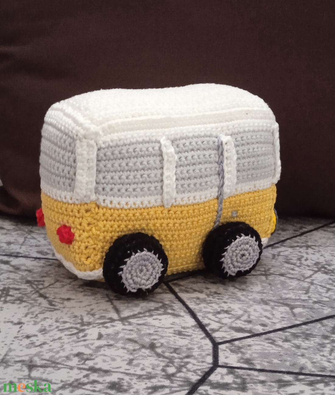Amigurumi busz - játék & sport - kisautók, járművek - busz - Meska.hu