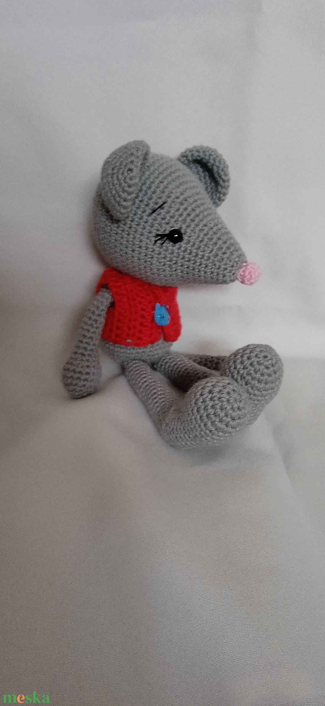 Amigurumi Egér - játék & sport - plüssállat & játékfigura - egér - Meska.hu