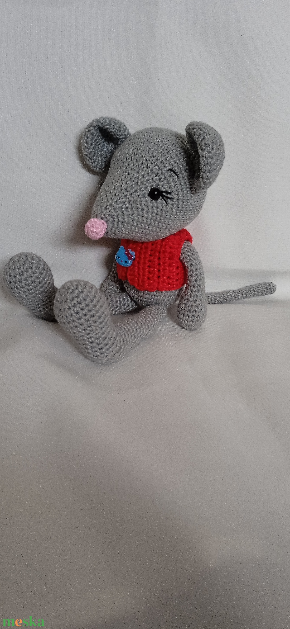 Amigurumi Egér - játék & sport - plüssállat & játékfigura - egér - Meska.hu