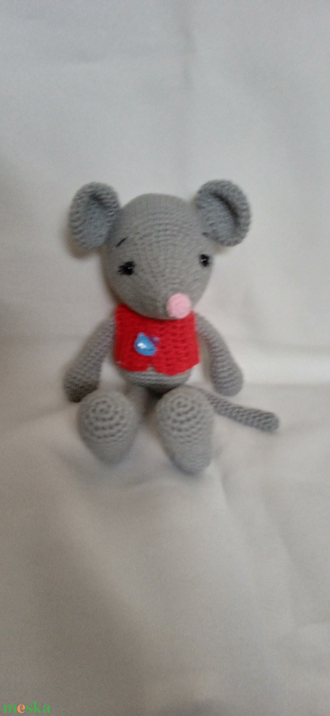 Amigurumi Egér - játék & sport - plüssállat & játékfigura - egér - Meska.hu