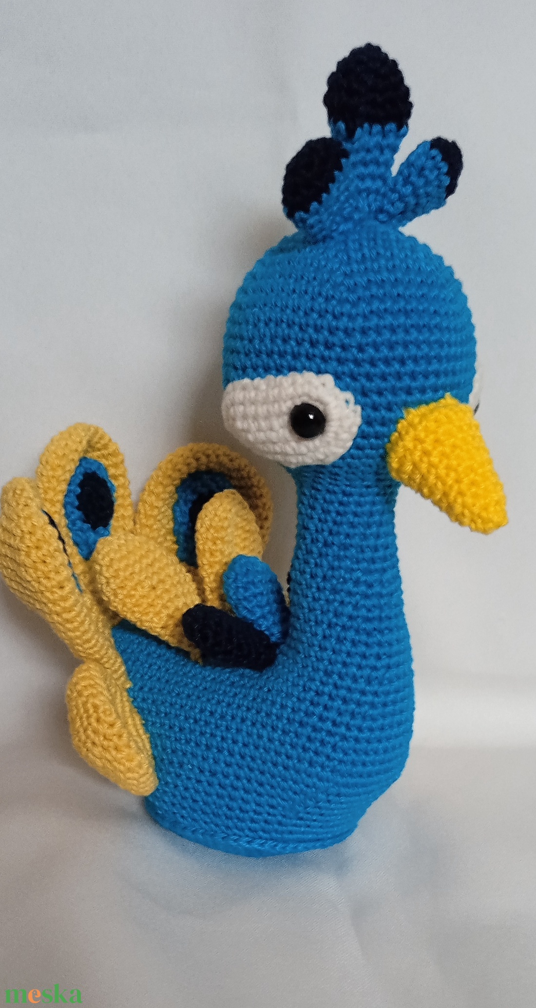Amigurumi Páva - játék & sport - plüssállat & játékfigura - más figura - Meska.hu