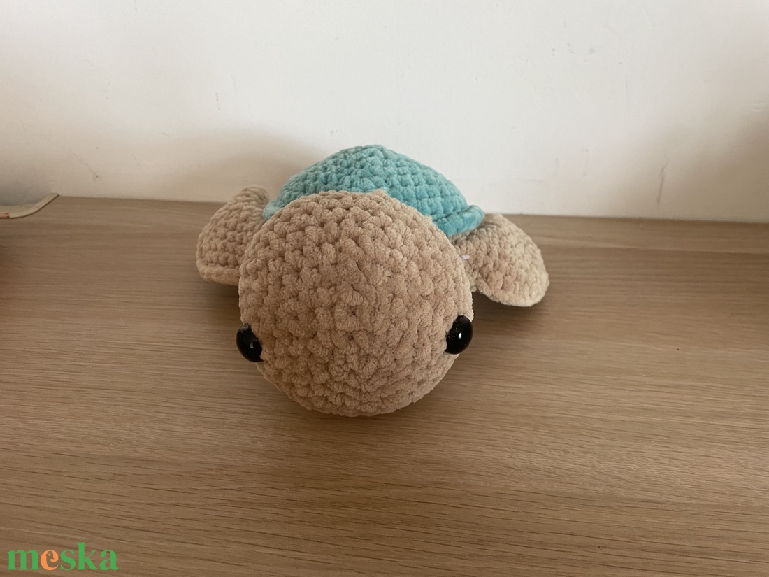 Horgolt teknős - játék & sport - plüssállat & játékfigura - más figura - Meska.hu