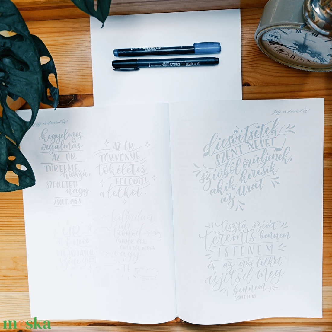 Jöjj és dicsérd Őt - dicsőítő kalligráfia csomag - diy (csináld magad) - egységcsomag - Meska.hu