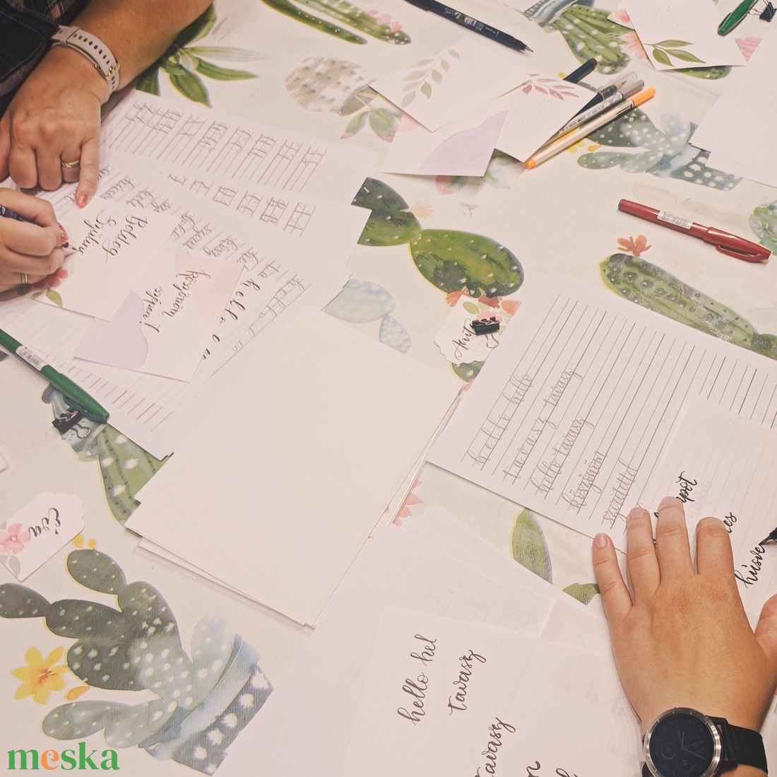 Ecsetfilces modern kalligráfia - kezdő képzés Békés megyében - diy (csináld magad) - workshop & tanfolyam - Meska.hu