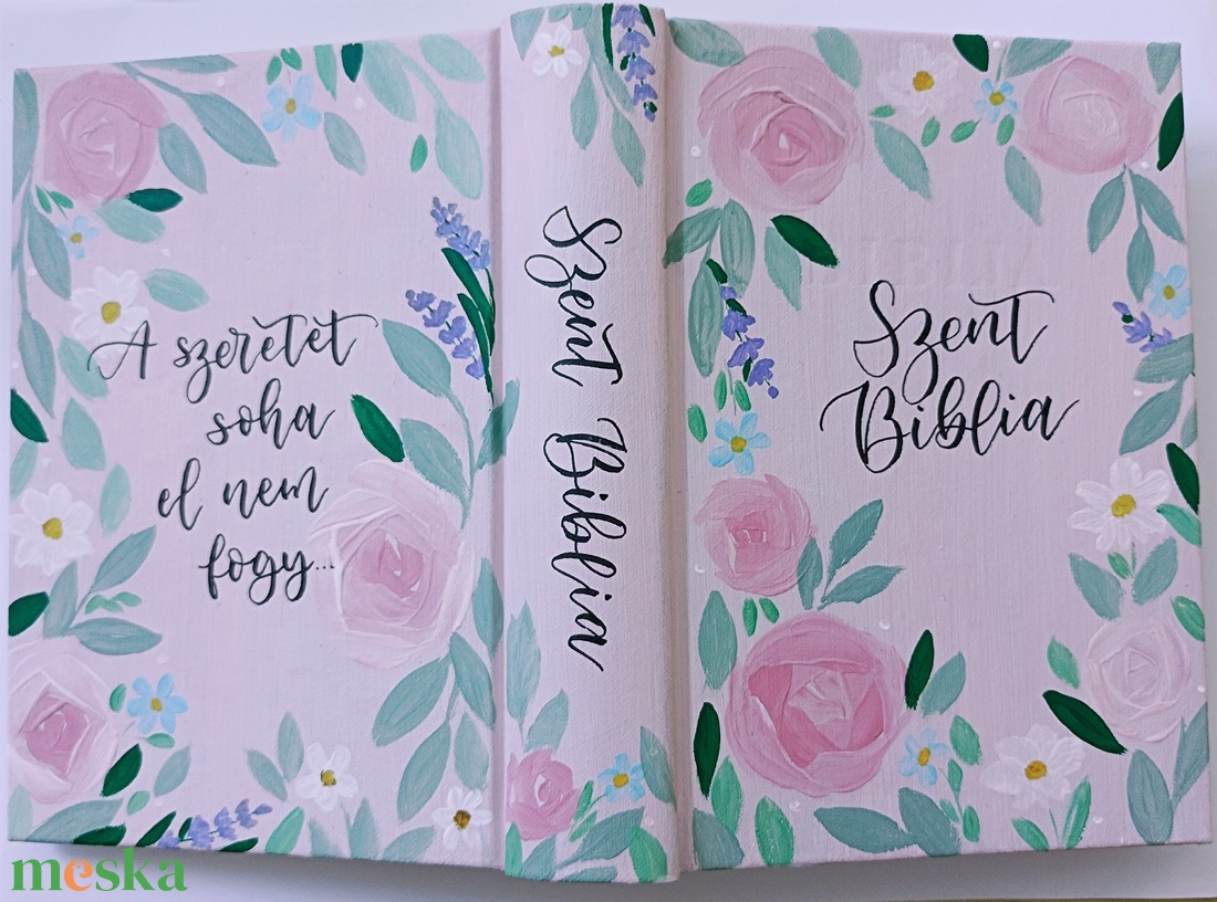 Festett borítójú Biblia - egyedi igények alapján  - könyv & zene - könyv - Meska.hu