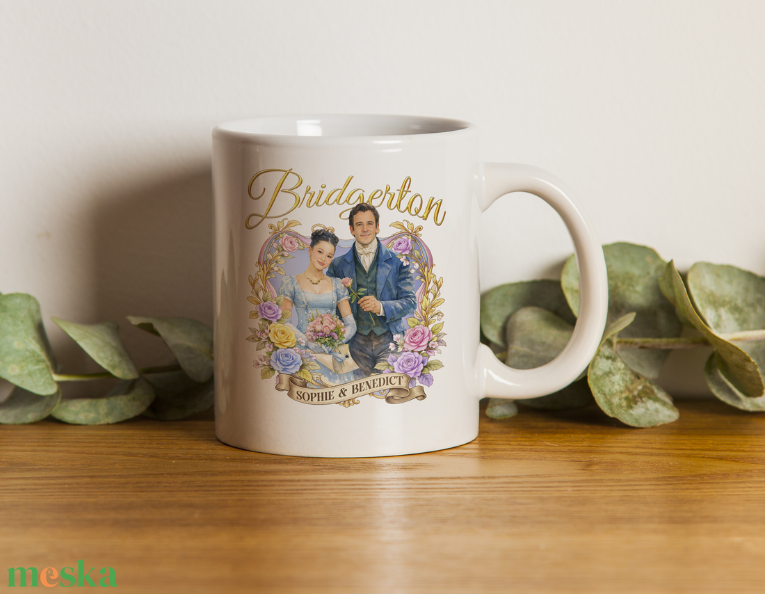 Bridgerton stílusú bögre - otthon & életmód - konyhafelszerelés, tálalás - tálalás - bögre & csésze - Meska.hu