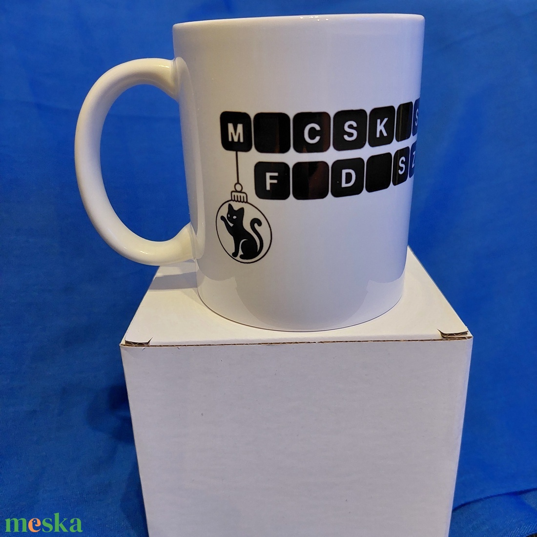 Macskás fadísz  - otthon & életmód - konyhafelszerelés, tálalás - tálalás - bögre & csésze - Meska.hu