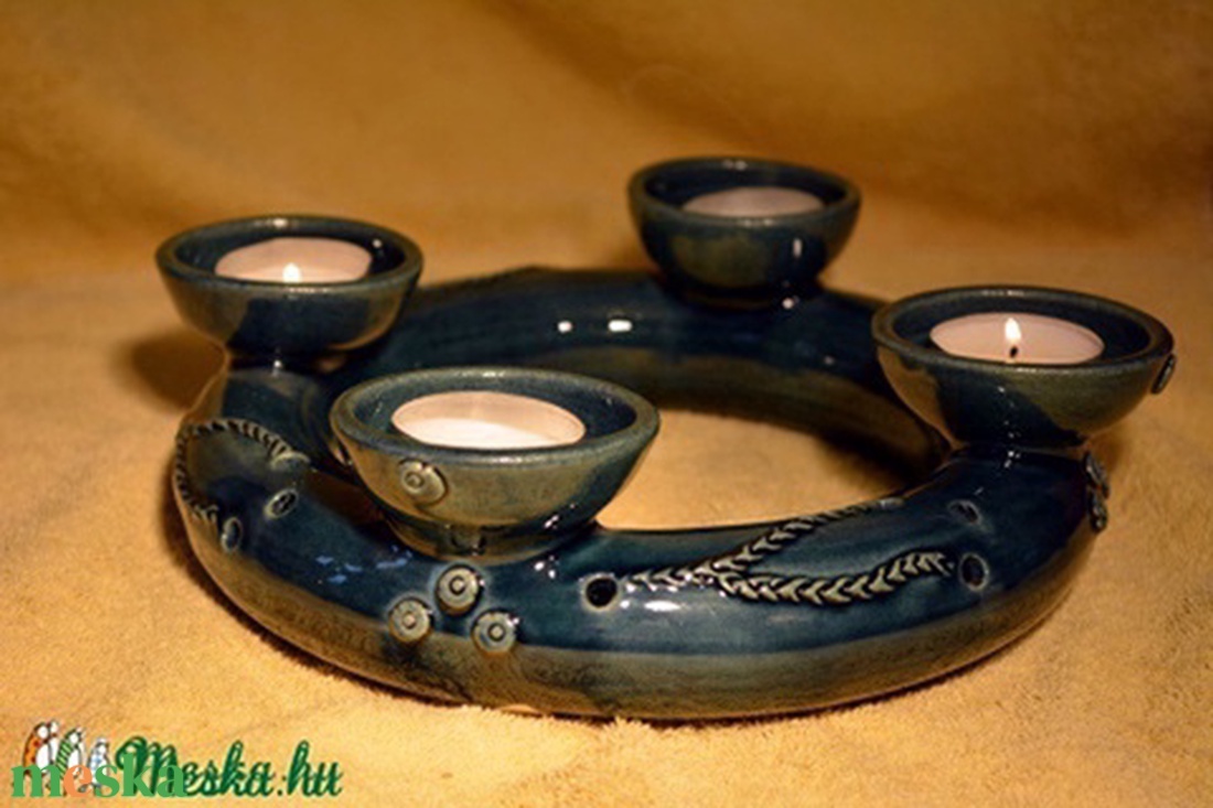 Adventi koszorú zsűrizett - karácsony - adventi díszek - adventi koszorú - Meska.hu