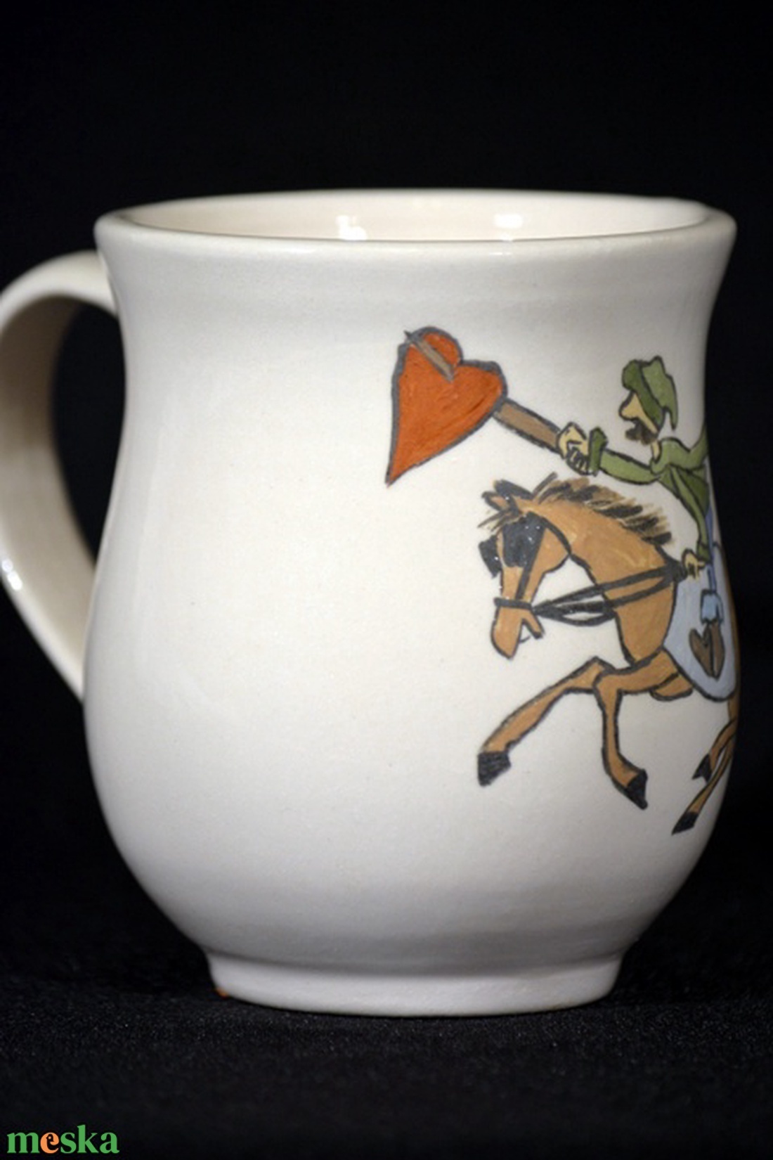 Kézzel festett bögre, lovas - otthon & életmód - konyhafelszerelés, tálalás - tálalás - bögre & csésze - Meska.hu