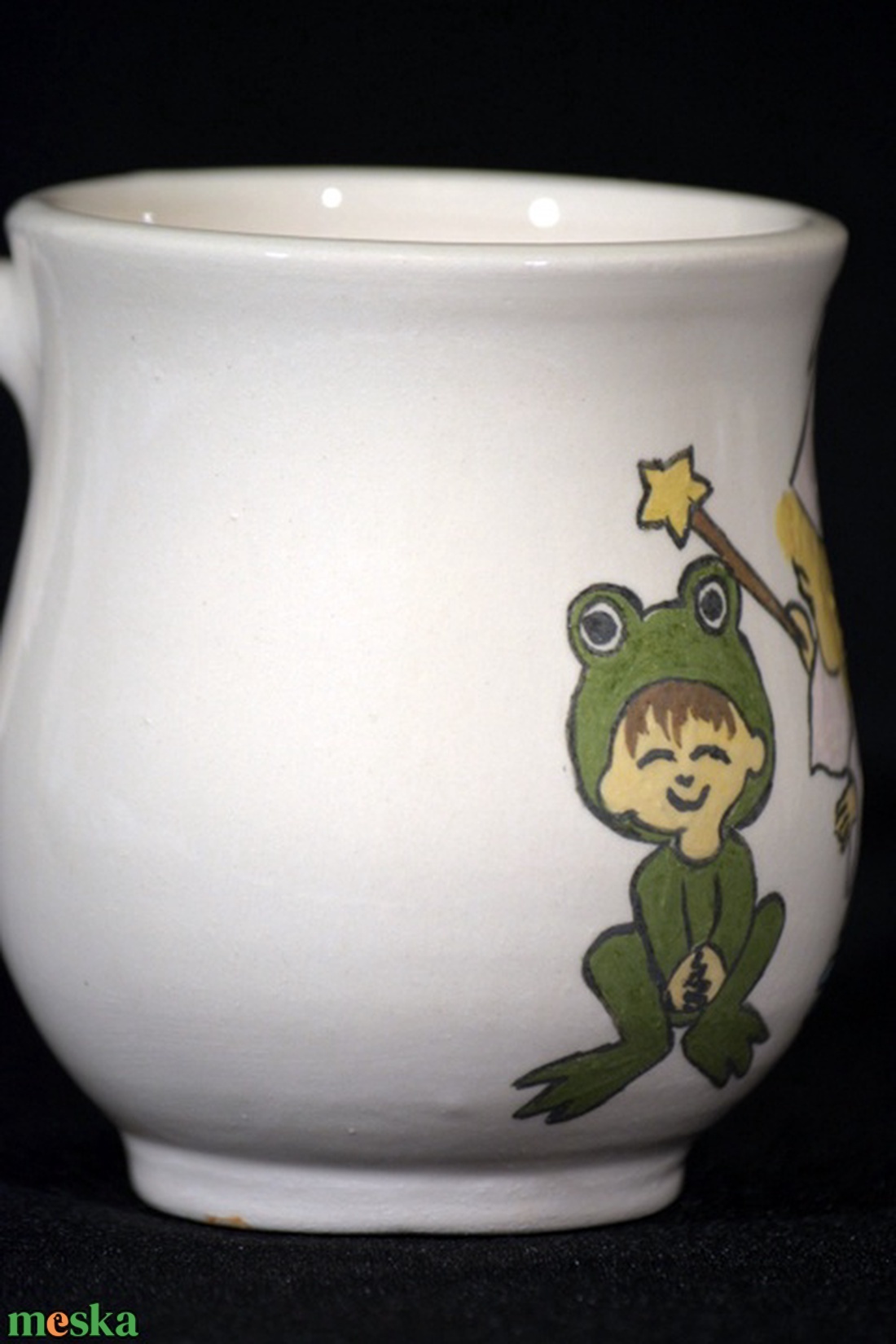 Kézzel festett bögre, békás - otthon & életmód - konyhafelszerelés, tálalás - tálalás - bögre & csésze - Meska.hu