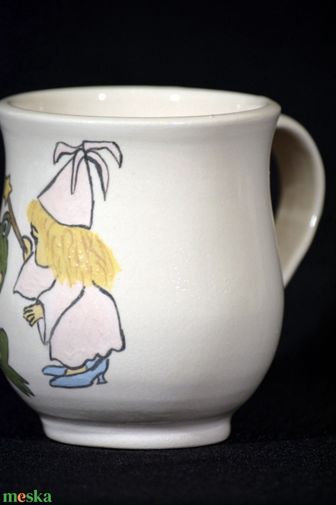 Kézzel festett bögre, békás - otthon & életmód - konyhafelszerelés, tálalás - tálalás - bögre & csésze - Meska.hu