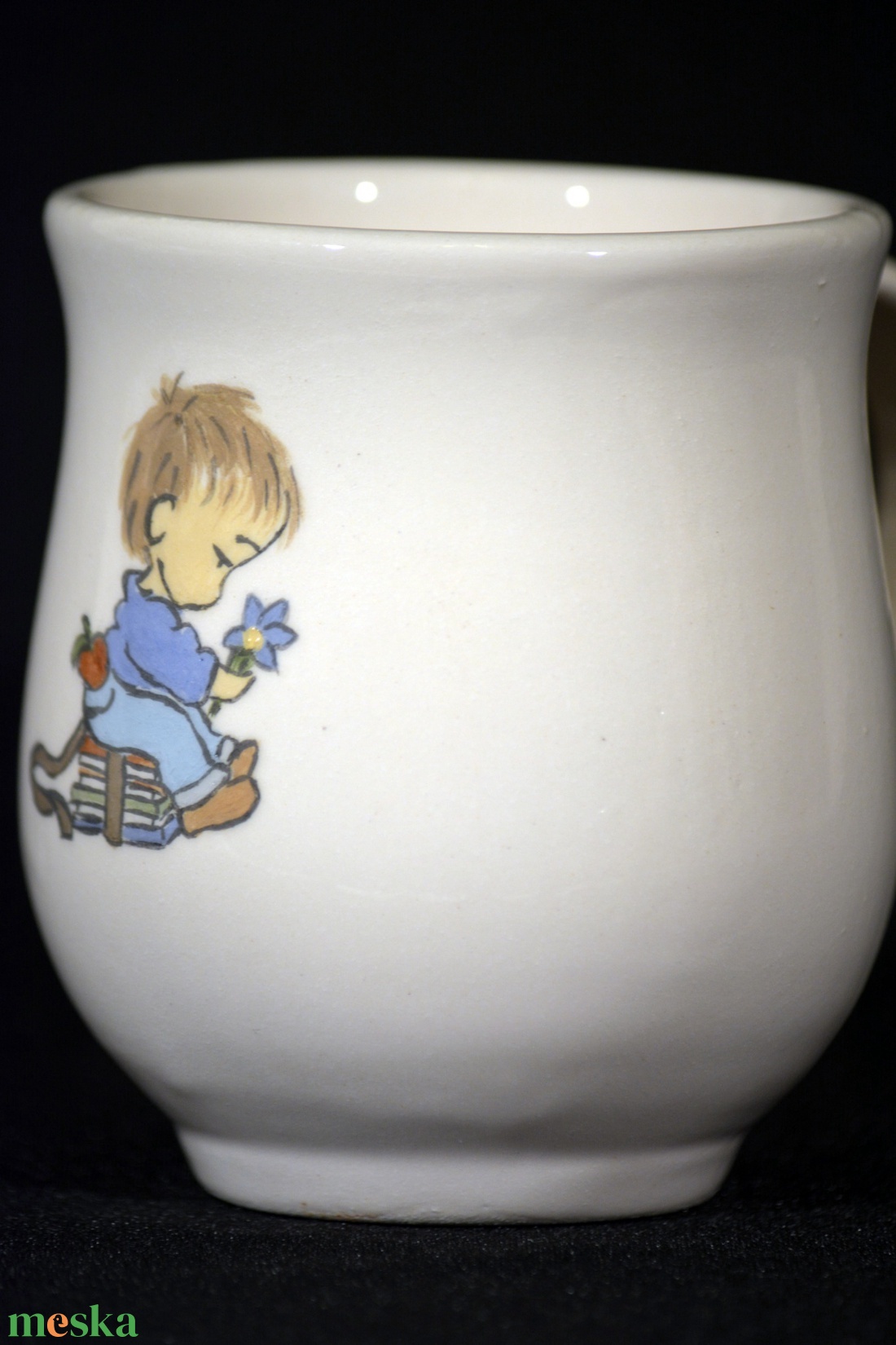 Kézzel festett bögre,kisfiús - otthon & életmód - konyhafelszerelés, tálalás - tálalás - bögre & csésze - Meska.hu