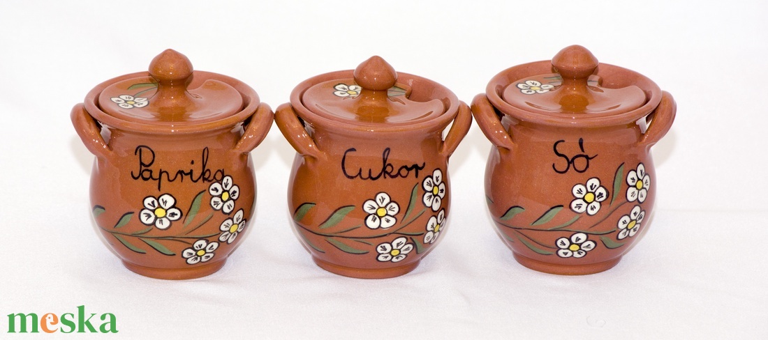 Fűszertartó készlet 3 db-os - otthon & életmód - konyhafelszerelés, tálalás - konyhai tárolás - fűszertartó - Meska.hu