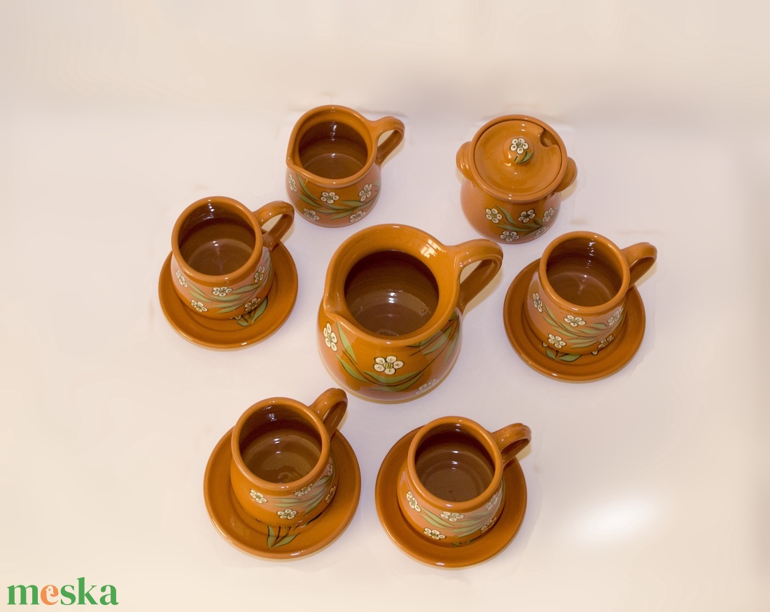 Teáskészlet  - otthon & életmód - konyhafelszerelés, tálalás - tálalás - tányér & étkészlet - Meska.hu