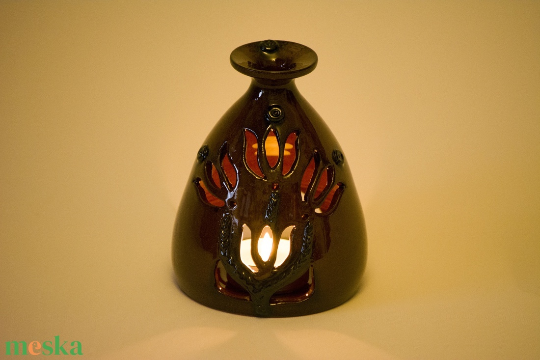 Zárt mécsestartó - otthon & életmód - gyertya, illat, aroma - mécses és mécsestartó - Meska.hu