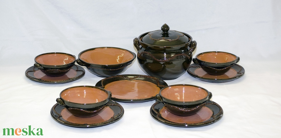 Étkészlet 4 személyes - otthon & életmód - konyhafelszerelés, tálalás - tálalás - tányér & étkészlet - Meska.hu