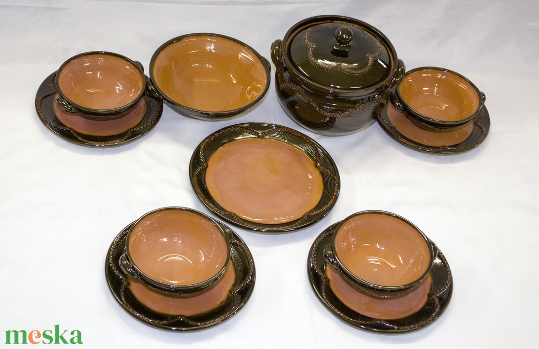 Étkészlet 4 személyes - otthon & életmód - konyhafelszerelés, tálalás - tálalás - tányér & étkészlet - Meska.hu