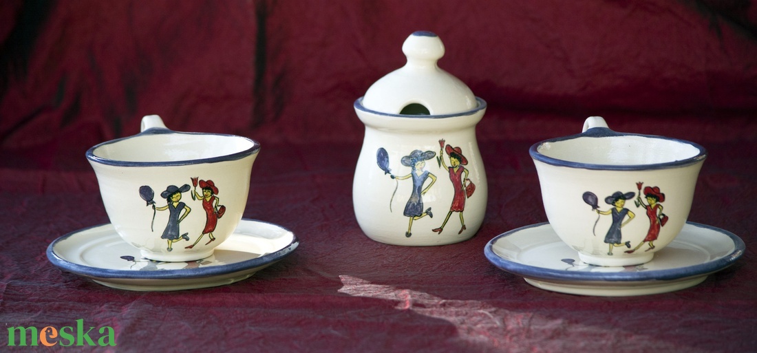 Barátnős  készlet - otthon & életmód - konyhafelszerelés, tálalás - tálalás - teás- és kávés pohár, készlet - Meska.hu