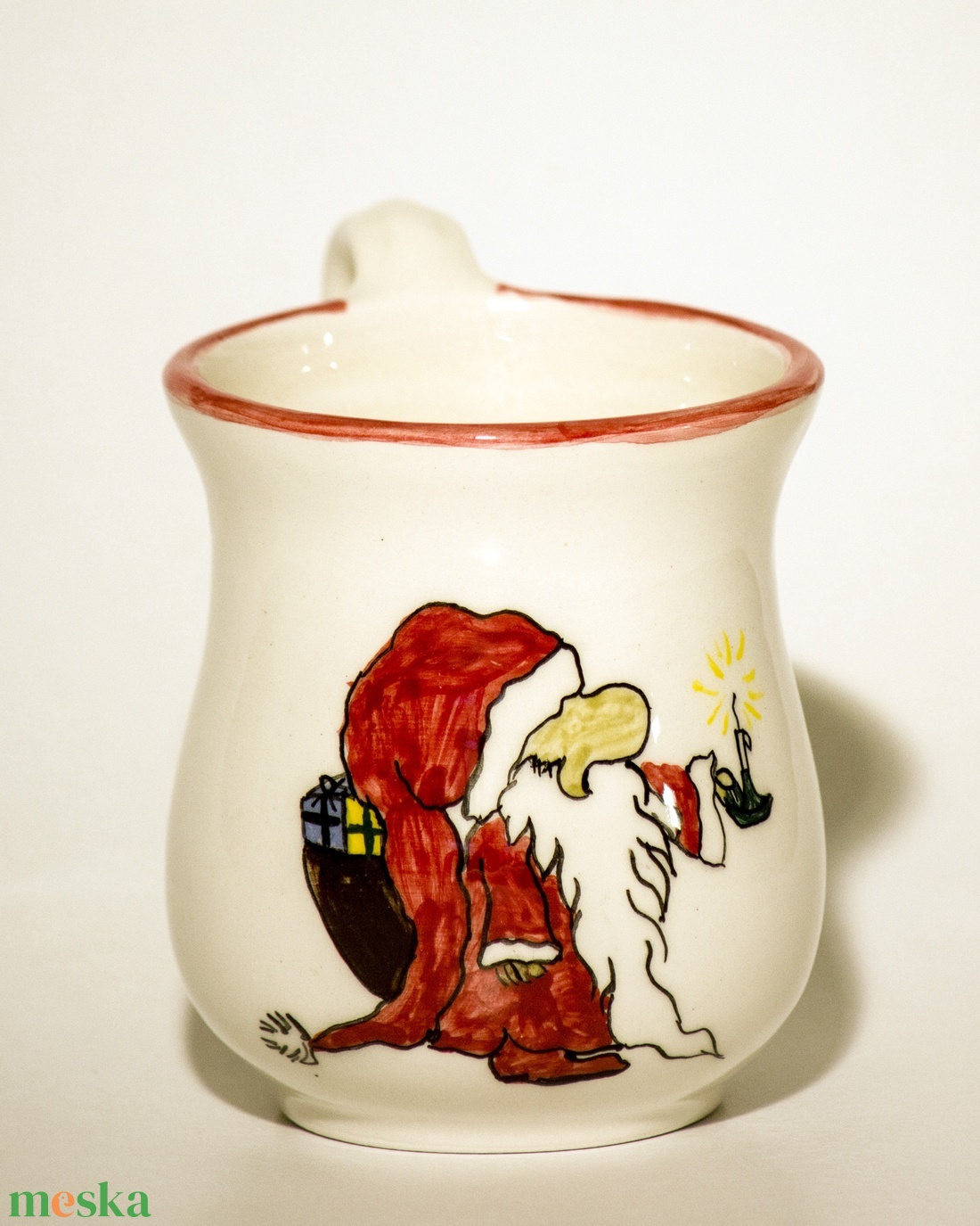 Mikulásos bögre - otthon & életmód - konyhafelszerelés, tálalás - tálalás - bögre & csésze - Meska.hu