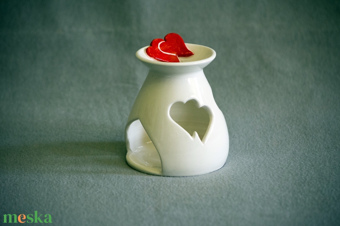 Mécsestartó (szivecskés) - otthon & életmód - gyertya, illat, aroma - mécses és mécsestartó - Meska.hu